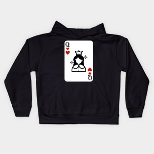 Queen Card, Queen of Heart Kids Hoodie